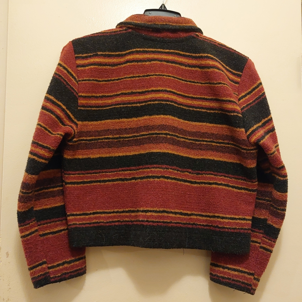 Striped Button-Up Jacket - Picture 3 of 5
